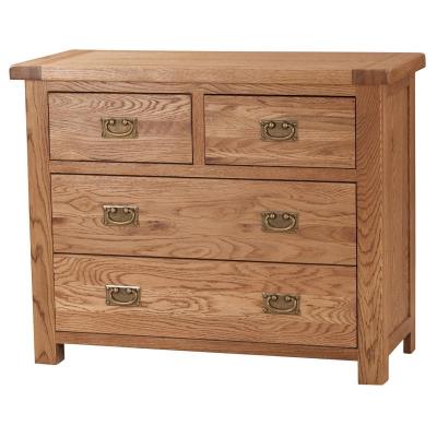 Kingsbury Sold Oak 4 Drawer Wide Chest